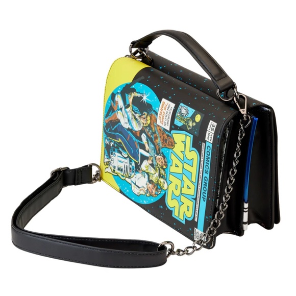 Loungefly Stitch Shoppe Star Wars Light side vs Dark Side Cross body purse NWT - Picture 1 of 8